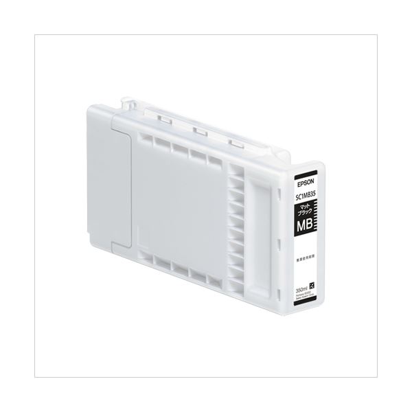 【商品名】 エプソン（EPSON） Sure Color 大判インクジェットプリンタ 専用インクカートリッジ SC1MB35 【インク色：マットブラック 350ml】 1個 【ジャンル・特徴】 エプソ