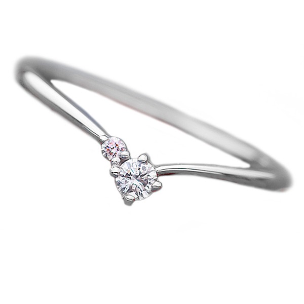 【商品名】 ダイヤモンド リング ダイヤ ピンクダイヤ 合計0.06ct 8号 プラチナ Pt950 V字モチーフ 指輪 ダイヤリング 鑑別カード付き 【ジャンル・特徴】 プラチナ ダイヤモンドリング