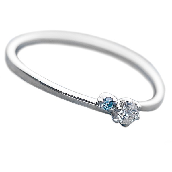 【商品名】 ダイヤモンド リング ダイヤ＆アイスブルーダイヤ 合計0.06ct 11.5号 プラチナ Pt950 指輪 ダイヤリング 鑑別カード付き 【ジャンル・特徴】 ダイヤモンドリング プラチナ 