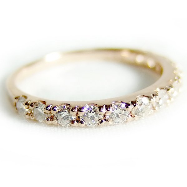 【商品名】 ダイヤモンド リング ハーフエタニティ 0.5ct K18 ピンクゴールド 12号 0.5カラット エタニティリング 指輪 鑑別カード付き 【ジャンル・特徴】 K18 ダイヤモンドリング 