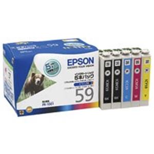 【商品名】 EPSON エプソン インクカートリッジ 純正 【IC5CL59】 4色パック 5本入り(ブラック×2、シアン・マゼンタ・イエロー×各1) 【ジャンル・特徴】 プリンターインク トナーカー