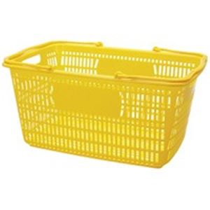 【商品名】 ジョインテックス ショップかご 30L黄10個 B264J-YE10 【ジャンル・特徴】 持ち運びに便利なカゴです 事務用品 業務用お得セット [ B264J-YE10 ]