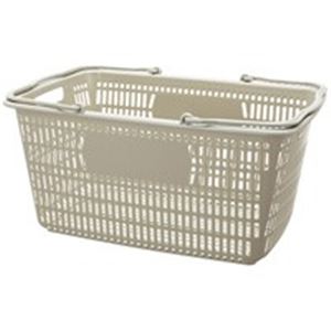 【商品名】 ジョインテックス ショップかご 30L灰10個 B264J-GY10 【ジャンル・特徴】 持ち運びに便利なカゴです 事務用品 業務用お得セット [ B264J-GY10 ]