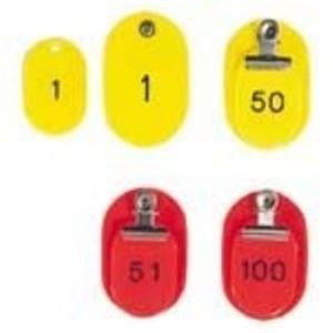 【商品名】 西敬 親子札/番号札 #7161 BO-1Y 1〜50(50組) 黄 【ジャンル・特徴】 事務用品 整理収納用品 番号付きプレート まとめお得セット [ BO-1Y ]