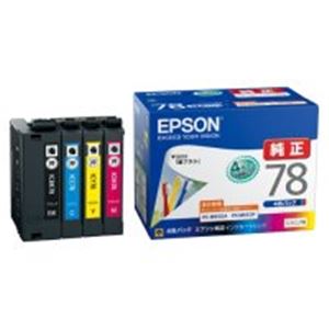 【商品名】 EPSON エプソン インクカートリッジ 純正 【IC4CL78】 4色パック(ブラック・シアン・マゼンタ・イエロー) 【ジャンル・特徴】 プリンターインク トナーカートリッジ OAインク
