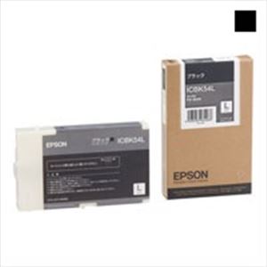 【商品名】 EPSON エプソン インクカートリッジL 純正 【ICBK54L】 ブラック(黒) 【ジャンル・特徴】 プリンターインク トナーカートリッジ OAインク トナー リボン [ ICBK54