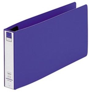 【商品名】 (業務用10セット) LIHITLAB リング式ファイル 【統一伝票/2穴】 ヨコ型 とじ厚：20mm F-880U-8 青 【ジャンル・特徴】 片手で軽く開閉！リヒトラブ 2穴ファイル 