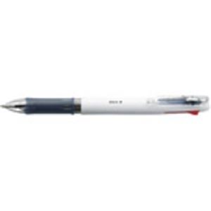 (業務用10セット) ZEBRA ゼブラ 多色ボールペン クリップオンスリム 〔4色/0.7mm〕 スリムタイプ B4A5-W 白〔代引不可〕