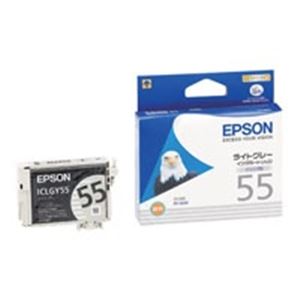 【商品名】 (業務用5セット) EPSON エプソン インクカートリッジ 純正 【ICLGY55】 ライトグレー 【ジャンル・特徴】 プリンターインク トナーカートリッジ OAインク トナー リボン 