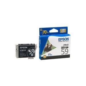 【商品名】 (業務用5セット) EPSON エプソン インクカートリッジ 純正 【ICBK59】 ブラック(黒) 【ジャンル・特徴】 プリンターインク トナーカートリッジ OAインク トナー リボン 