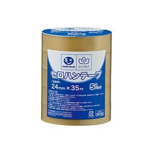 【商品名】 （まとめ）ジョインテックス セロハンテープ24mm×35m5巻 B640J【×10セット】 【ジャンル・特徴】 接着用品 接着テープ 事務用品 [ B640J ]