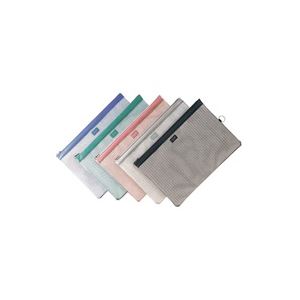 【商品名】 (業務用5セット) LIHITLAB メッシュケース/薄型ポーチ 【B4】 ジッパータイプ マチなし F-247 ローズピンク 【ジャンル・特徴】 リヒトラブ メッシュバッグ 薄型クリアケ