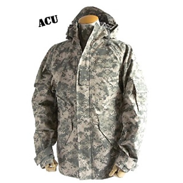 【商品名】 アメリカ軍 ECWC S-1ジャケット／パーカー 【 XSサイズ 】 透湿防水素材 JP041YN ACU カモ（ 迷彩） 【 レプリカ 】 【ジャンル・特徴】 アウトドア 軍服 トレッキ