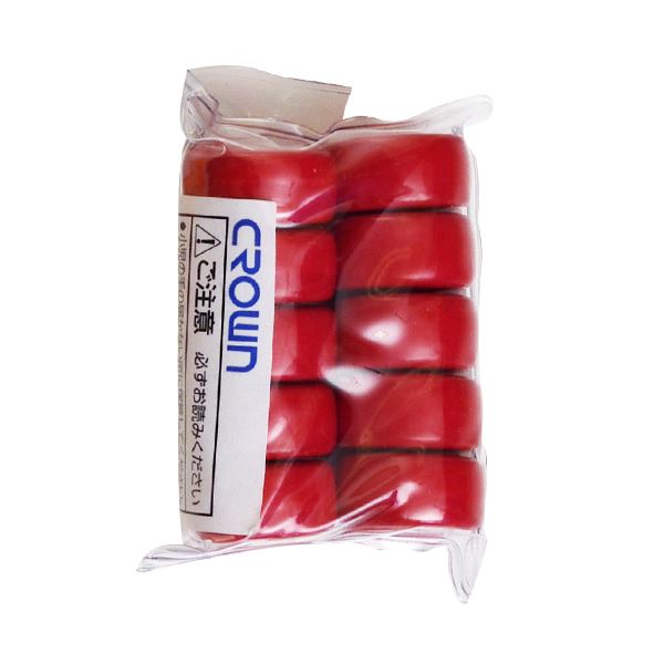 【商品名】 （まとめ） スクールマグタッチ 強力タイプ 径18mm CR-MG181S-R 赤 10個入 【×5セット】 【ジャンル・特徴】 表も裏も使える"強力磁力。 磁石を丸ごとカラーコ