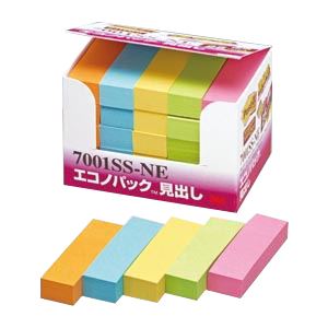 【商品名】 （まとめ） 住友スリーエム ポストイット(R) エコノパック(TM)製品 強粘着シリーズ 7001SS-NE オレンジ エレクトリックブルー ウルトライエロー ライム ローズ 25個入 【