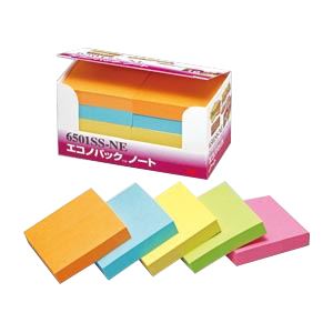 【商品名】 （まとめ） 住友スリーエム ポストイット(R) エコノパック(TM)製品 強粘着シリーズ 6501SS-NE オレンジ エレクトリックブルー ウルトライエロー ライム ローズ 10個入 【