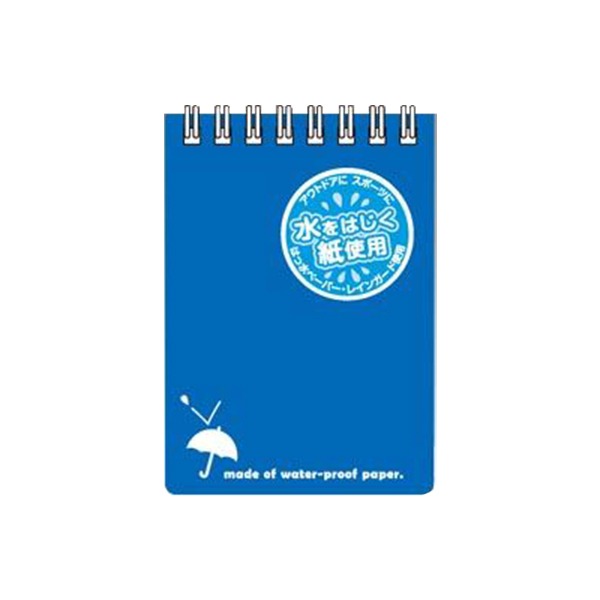 【商品名】 （まとめ） アピカ レインガードメモ A7判 SW59BN 青 1冊入 【×10セット】 【ジャンル・特徴】 撥水ペーパーを使用。 雨の日でも大丈夫。 [ SW59BN ]