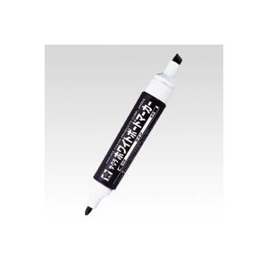 【商品名】 （まとめ） サクラクレパス ホワイトボードマーカー ツイン 中字（2.0mm）／太字（5.0mm） WBK-T#49 黒 1本入 【×30セット】 [ WBK-T#49 ]