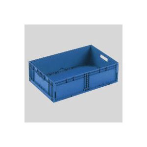 （まとめ） 岐阜プラスチック工業 折りたたみコンテナーF-Box F-BOX122G1 ダークブルー 1個入 〔×2セット〕〔代引不可〕
