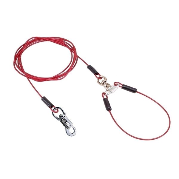 【商品名】 ヤマヒサ タフギア ロングワイヤーチェーン プラス 4.5mm レッド 【首輪】【ペット用品】 【ジャンル・特徴】 大好きなワンちゃんを守る