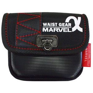 【商品名】 （まとめ）電工ポケット WAIST GEAR 【小物入れ/角底タイプ×5セット】 レッド（赤） マーベル MDP-71AR 【ジャンル・特徴】 ポケット・安全サポート・工具収納ケース [ 