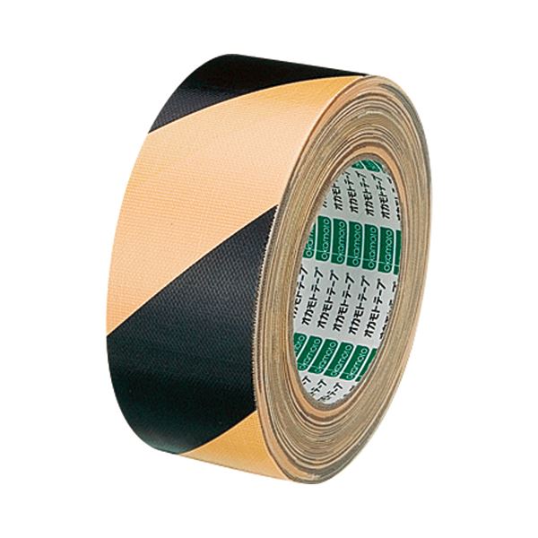 【商品名】 (まとめ) オカモト 布トラテープ 50mm×25m 黄/黒 No.111トラ 1巻 【×5セット】 【ジャンル・特徴】 梱包作業用品 テープ製品 安全対策用テープ [ No.111トラ 