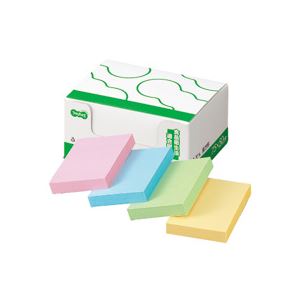 【商品名】 （まとめ） TANOSEE ふせん ノート長方形 75×50mm 4色 1パック（10冊） 【×5セット】 【ジャンル・特徴】 ノート・ふせん・紙製品 ふせん 普通粘着 [ 7550ASE