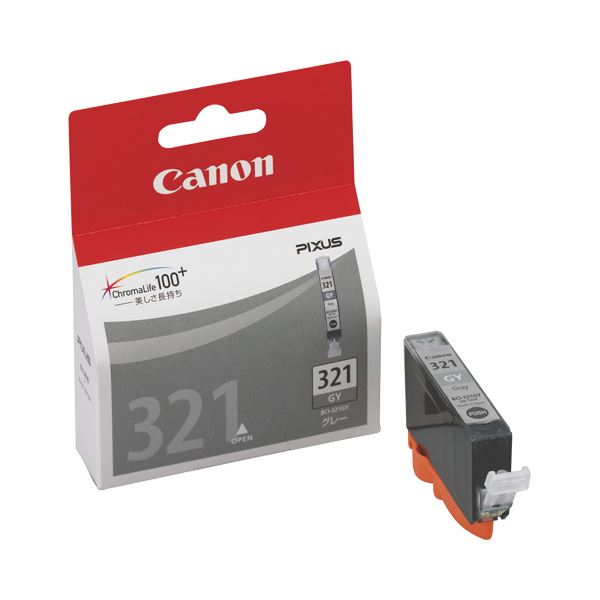 【商品名】 （まとめ） キヤノン Canon インクタンク BCI-321GY グレー 2931B001 1個 【×5セット】 【ジャンル・特徴】 インクカートリッジ 純正インクカートリッジ [ 29