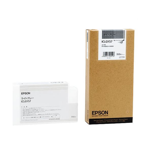 【商品名】 （まとめ） エプソン EPSON PX-P／K3インクカートリッジ ライトグレー 350ml ICLGY57 1個 【×3セット】 【ジャンル・特徴】 インクカートリッジ 純正インクカート