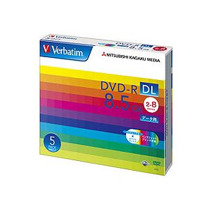 (まとめ) バーベイタム データ用DVD-R DL 8.5GB ホワイトワイドプリンターブル 5mmスリムケース DHR85HP5V1 1パック(5枚) 〔×3セット〕