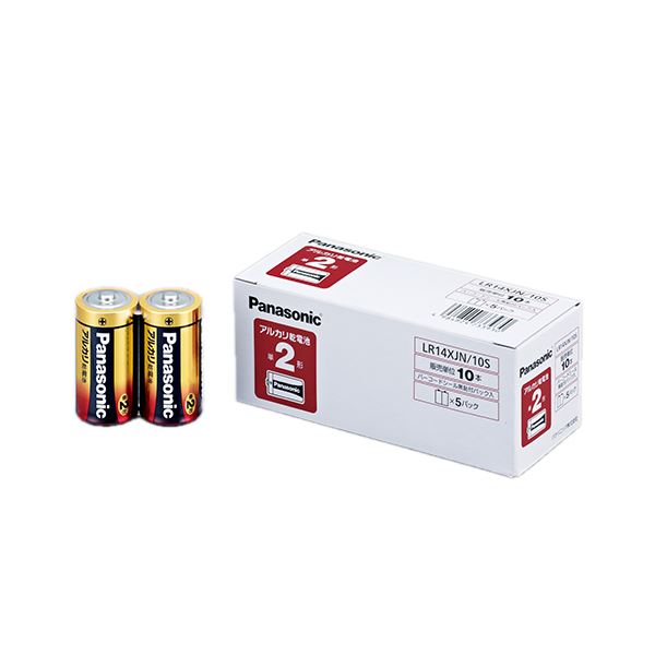 【商品名】 （まとめ） パナソニック アルカリ乾電池 単2形 LR14XJN/10S 1パック（10本） 【×4セット】 【ジャンル・特徴】 電池 アルカリ乾電池 [ LR14XJN/10S ]
