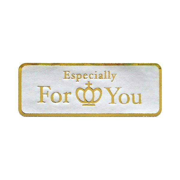 【商品名】 (まとめ) タカ印 アドテープ For You 王冠 タテ15×ヨコ40mm 21-90 1巻(500片) 【×4セット】 【ジャンル・特徴】 店舗用品 ラッピング用品 [ 21-90 ]