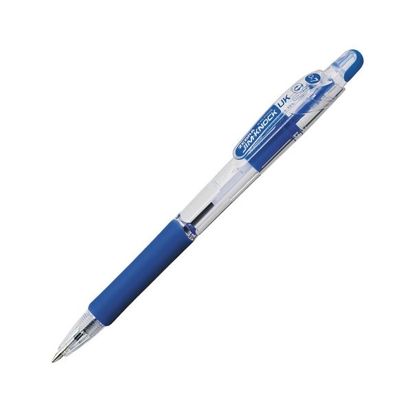 【商品名】 (まとめ) ゼブラ 油性ボールペン ジムノックUK 0.7mm 青 BN10-BL 1セット(10本) 【×5セット】 【ジャンル・特徴】 筆記具 油性ボールペン ノック式 [ BN10-