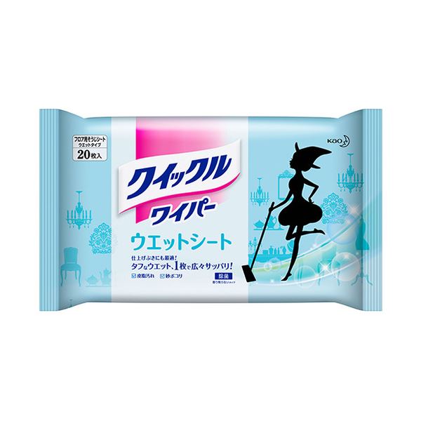 【商品名】 (まとめ) 花王 クイックルワイパー ウエットシート 1セット(60枚：20枚×3パック) 【×2セット】 【ジャンル・特徴】 掃除用品 フロア／カーペット掃除用品 ウエットシート [ 7