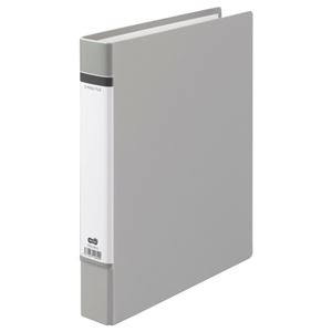 【商品名】 （まとめ） TANOSEE Dリングファイル（貼り表紙） A4タテ 2穴 320枚収容 背幅50mm グレー 1冊 【×15セット】 【ジャンル・特徴】 リングファイル Ｄリングファイル 