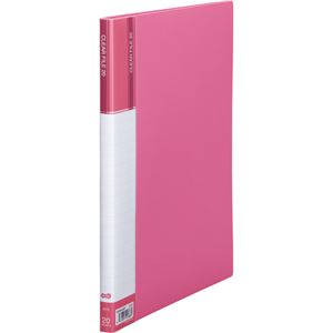 【商品名】 （まとめ） TANOSEE クリヤーファイル（台紙入） A4タテ 20ポケット 背幅14mm ピンク 1冊 【×5セット】 【ジャンル・特徴】 クリヤーファイル 固定式 [ CFDA4-2