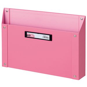 【商品名】 （まとめ） TANOSEE マグネットボックス（貼り表紙） A4サイズ ピンク 1個 【×4セット】 【ジャンル・特徴】 机上整理／収納用品 小物入れ [ TSMBA4-P ]