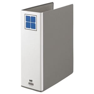 【商品名】 （まとめ） TANOSEE 片開きパイプ式ファイルE A4タテ 800枚収容 背幅106mm グレー 1冊 【×10セット】 【ジャンル・特徴】 パイプ式ファイル 片開き [ A4SPFE