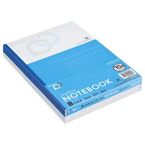 【商品名】 (まとめ) コクヨ ノート(POSITY) セミB5 B罫 30枚 P3ノ-31BX10 1パック(10冊) 【×10セット】 【ジャンル・特徴】 ノート・ふせん・紙製品 ノート セミＢ５