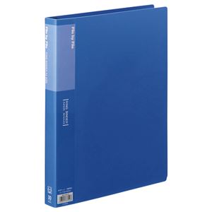 【商品名】 (まとめ) ビュートン リングバインダー A4タテ 30穴 45枚収容 背幅32mm ブルー RB-A4W-B 1冊 【×5セット】 【ジャンル・特徴】 クリヤーファイル 差し替え式 [ 