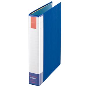 【商品名】 (まとめ) ライオン事務器 パイプ式ファイル(環境) 両開き A4タテ 300枚収容 背幅51mm ブルー No.733RK 1冊 【×5セット】 【ジャンル・特徴】 パイプ式ファイル 両