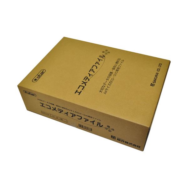 【商品名】 （まとめ） 桜井 エコメディアファイル A4 6穴 白 EMFA4W 1パック（5冊） 【×4セット】 【ジャンル・特徴】 パソコンアクセサリー メディアケース ＣＤ／ＤＶＤ用ケース [ 