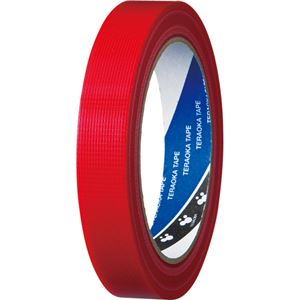 【商品名】 （まとめ） 寺岡製作所 貼ってはがせるP-カットテープ 18mm×25m 赤 4142-18アカ 1巻 【×20セット】 【ジャンル・特徴】 梱包作業用品 テープ製品 養生テープ・マスキン