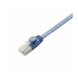 【商品名】 (まとめ)エレコム ツメ折れ防止フラットLANケーブル(Cat6準拠) LD-GFT/BU20【×5セット】 【ジャンル・特徴】 パソコン周辺機器 LANケーブル [ LD-GFT/BU2