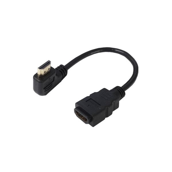 (まとめ)変換名人 HDMI L型ケーブル延長20(左L) HDMI-CA20LL〔×5セット〕〔代引不可〕