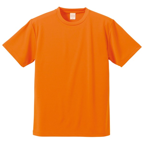 UVカット・吸汗速乾・5枚セット・4.1オンスさらさらドライ Tシャツ オレンジ 150cm〔代引不可〕