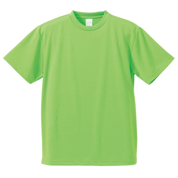 UVカット・吸汗速乾・5枚セット・4.1オンスさらさらドライ Tシャツブライトグリーン 150cm〔代引不可〕