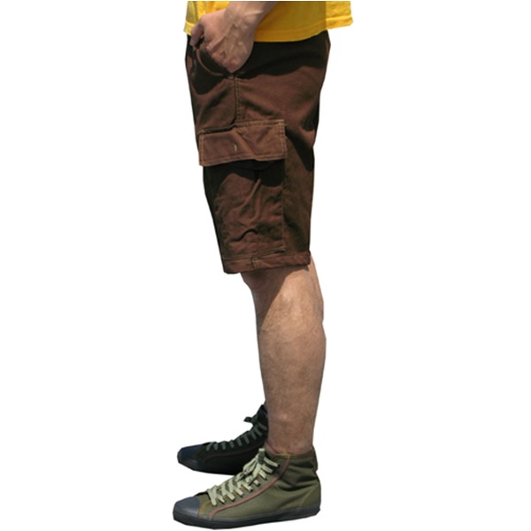 【商品名】 山岳猟兵用登山パンツ ドイツ連邦国軍 モルスキンショートパンツ 後染め ブラウン Gr1（76cm） 【 レプリカ 】 【ジャンル・特徴】 アウトドア 軍服 トレッキング ミリタリー ミリ