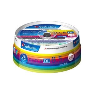 三菱化学メディア DVD-R DL 8.5GB PCデータ用 8倍速対応 25枚スピンドルケース入りワイド印刷可能 DHR85HP25V1〔代引不可〕