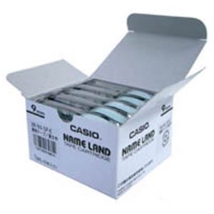 (業務用5セット) カシオ計算機(CASIO) テープ XR-9X-5P-E 透明に黒文字 9mm 5個〔代引不可〕